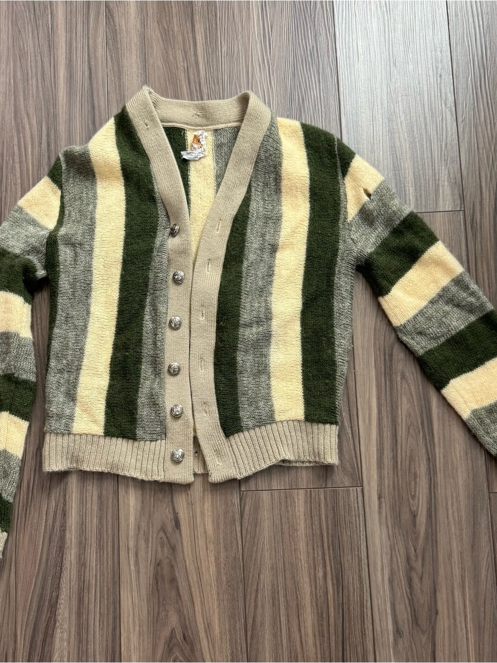 1960’s vintage Penney's Towncraft cardigan 100% virgin wool - Small